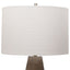 Uttermost Lighting Volterra Taupe-Gray Table Lamp House of Isabella UK