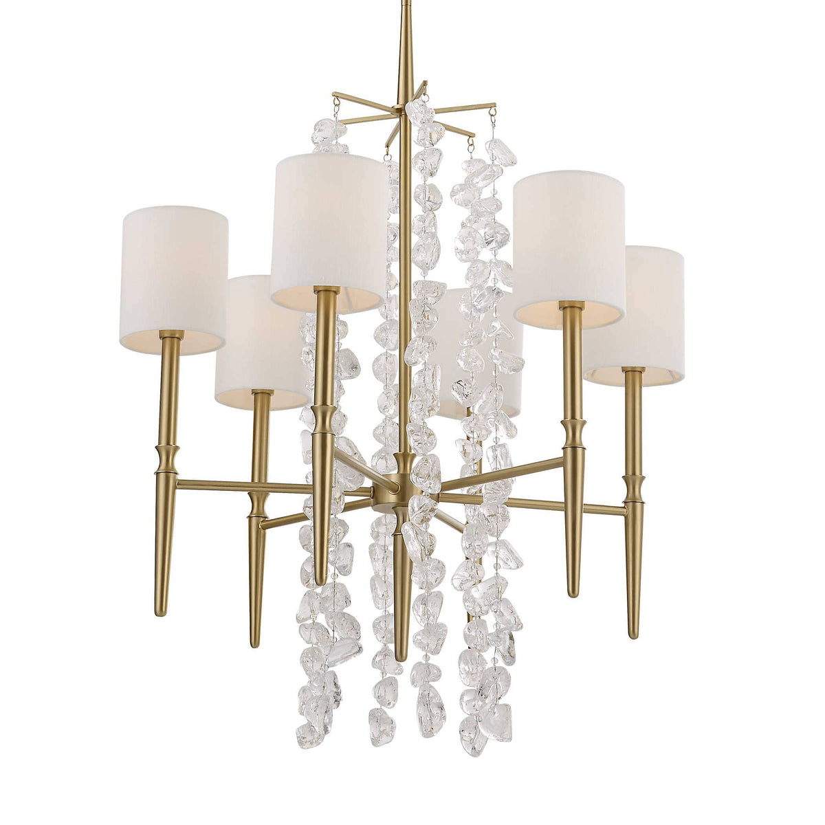 Uttermost Lighting Waterfall 6 Light Chandelier House of Isabella UK