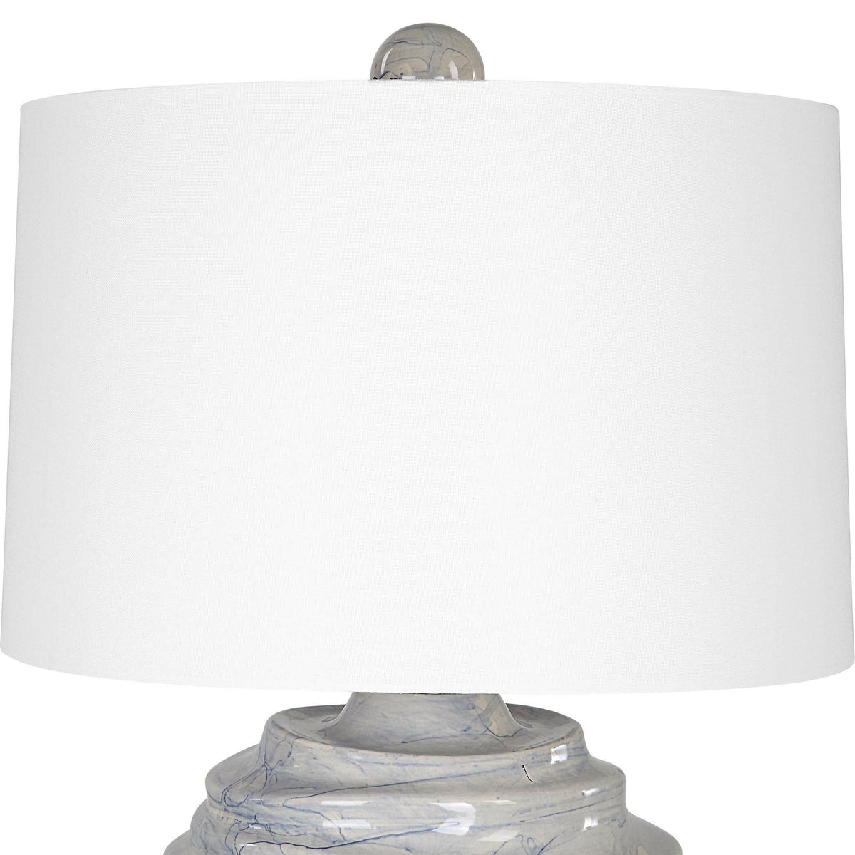 Waves Blue & White Accent Lamp.
