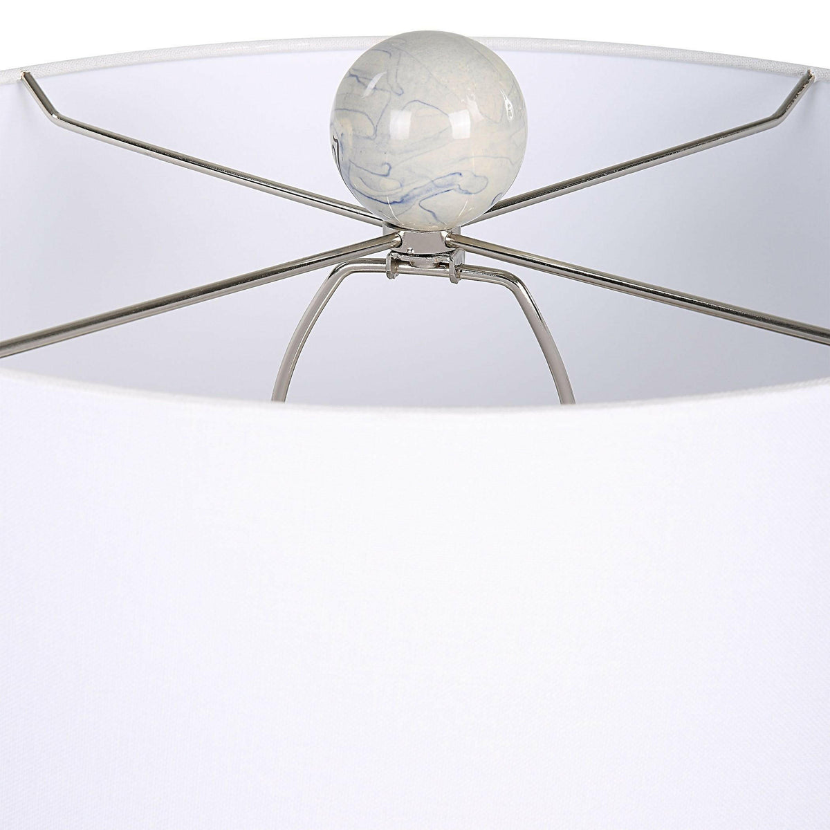 Waves Blue & White Accent Lamp.