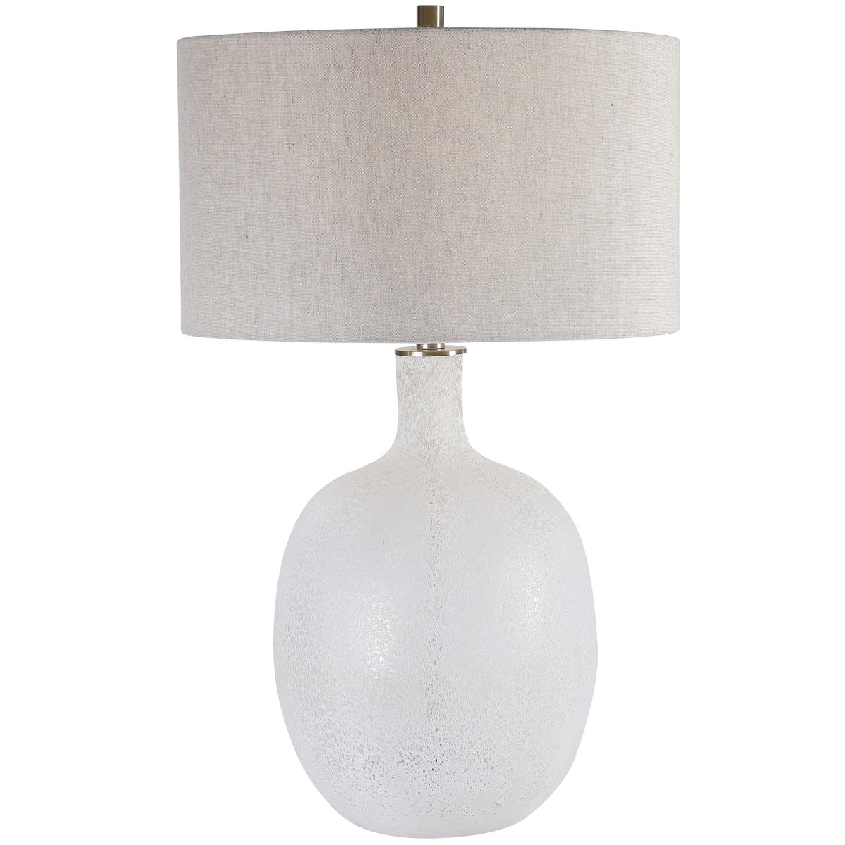 Uttermost Lighting Whiteout Mottled Glass Table Lamp House of Isabella UK