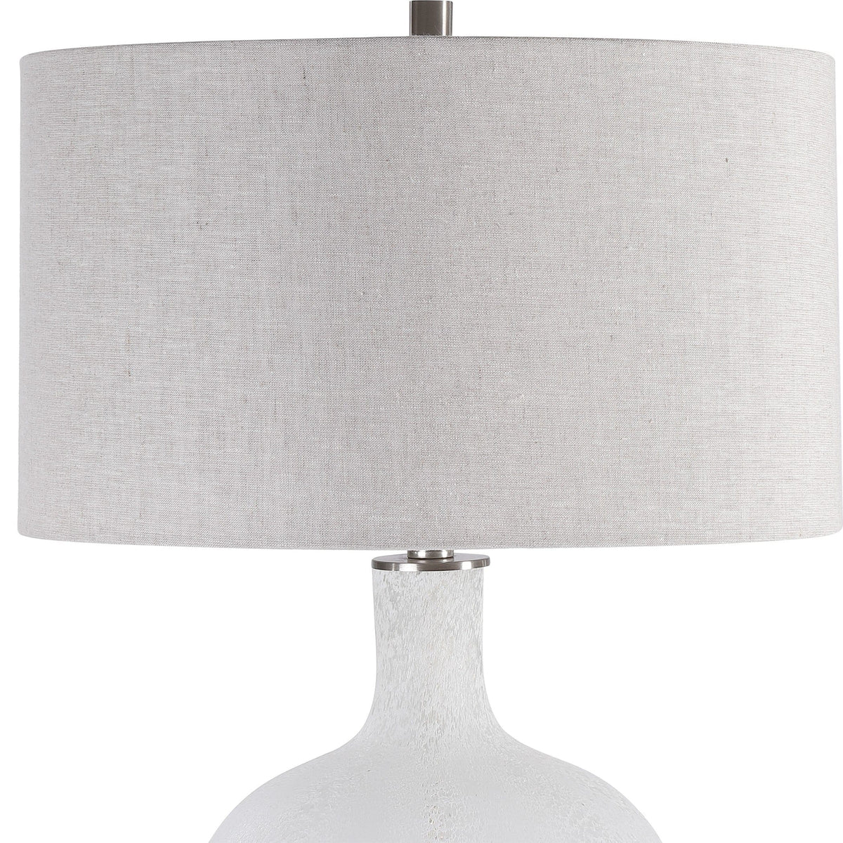 Uttermost Lighting Whiteout Mottled Glass Table Lamp House of Isabella UK