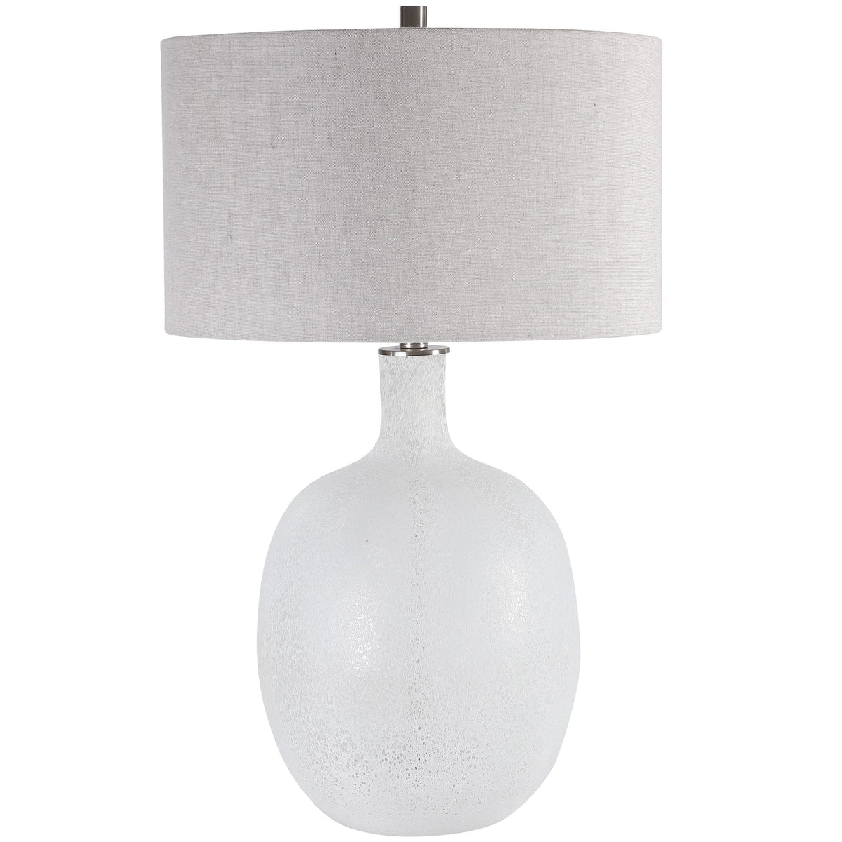 Uttermost Lighting Whiteout Mottled Glass Table Lamp House of Isabella UK