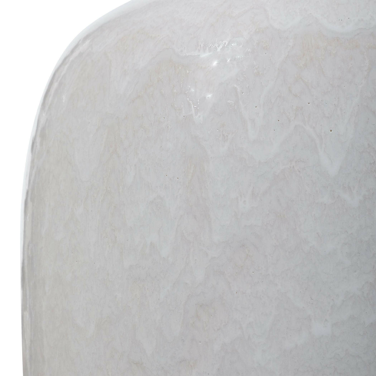 Winterscape White Glaze Table Lamp.