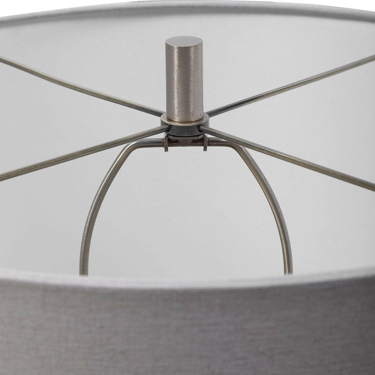 Winterscape White Glaze Table Lamp.