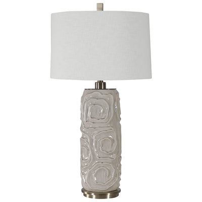 Uttermost Lighting Zade Warm Gray Table Lamp House of Isabella UK