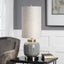 Uttermost Lighting Zahlia Aged Grey Ceramic Lamp House of Isabella UK
