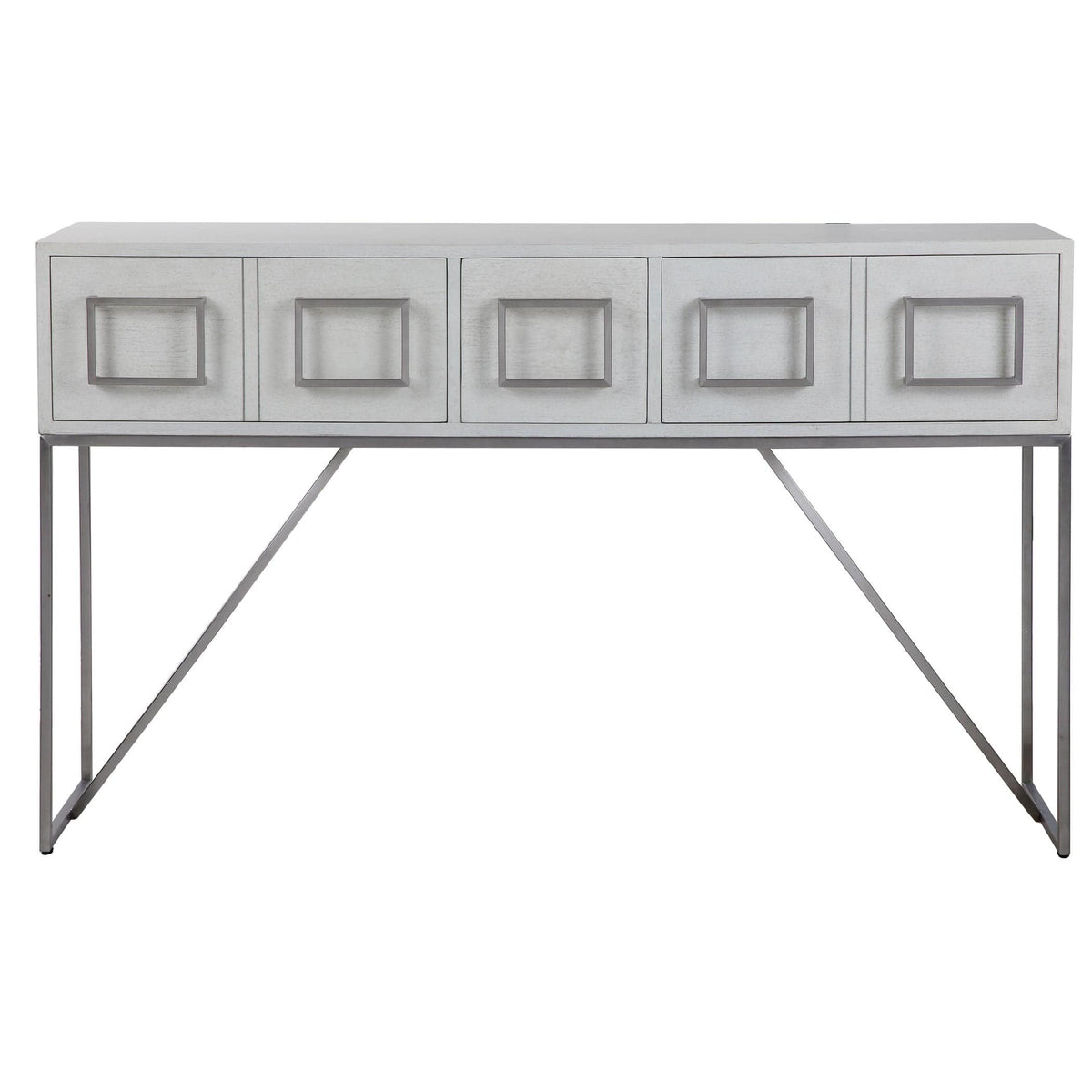 Uttermost Living Abaya White Console Table House of Isabella UK