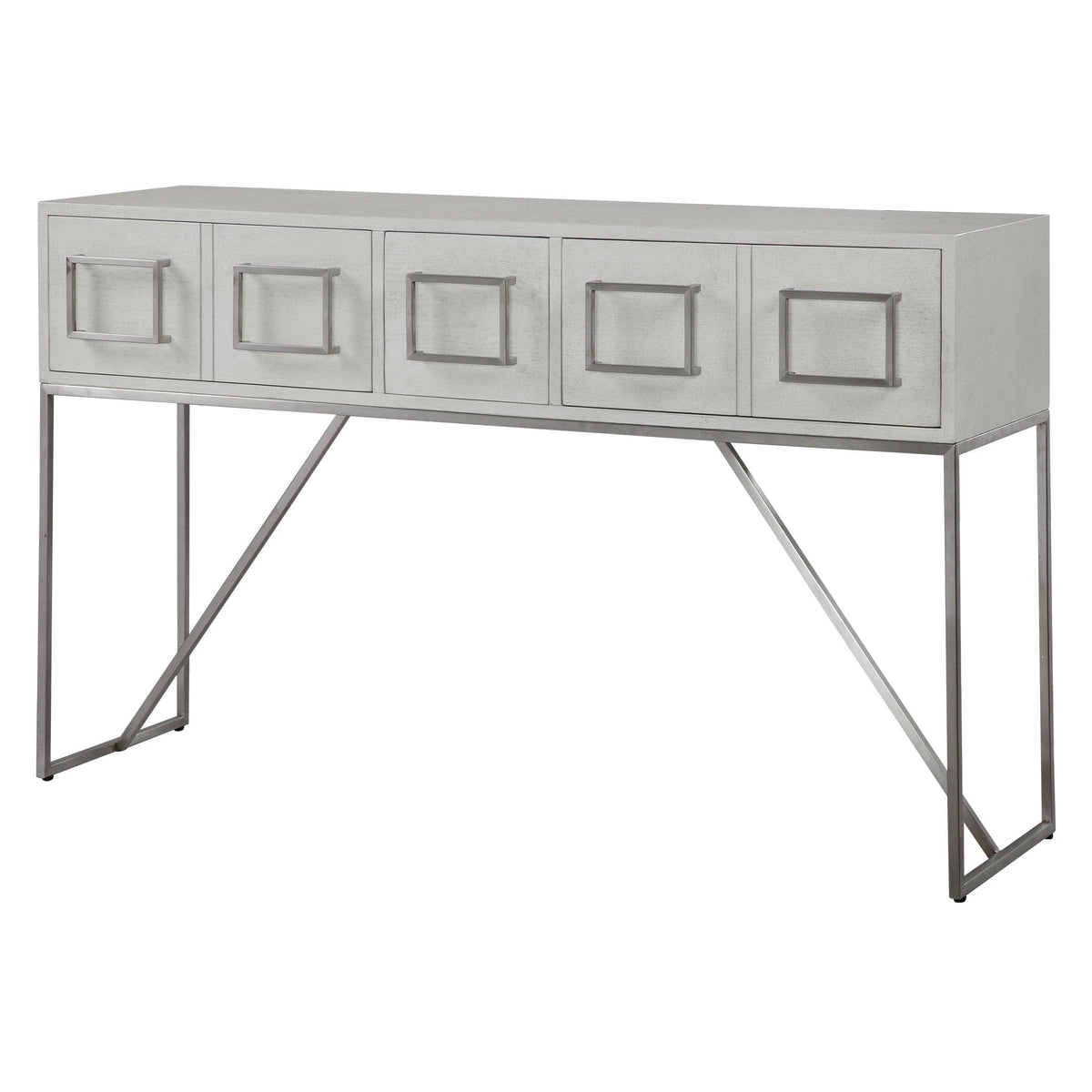Uttermost Living Abaya White Console Table House of Isabella UK