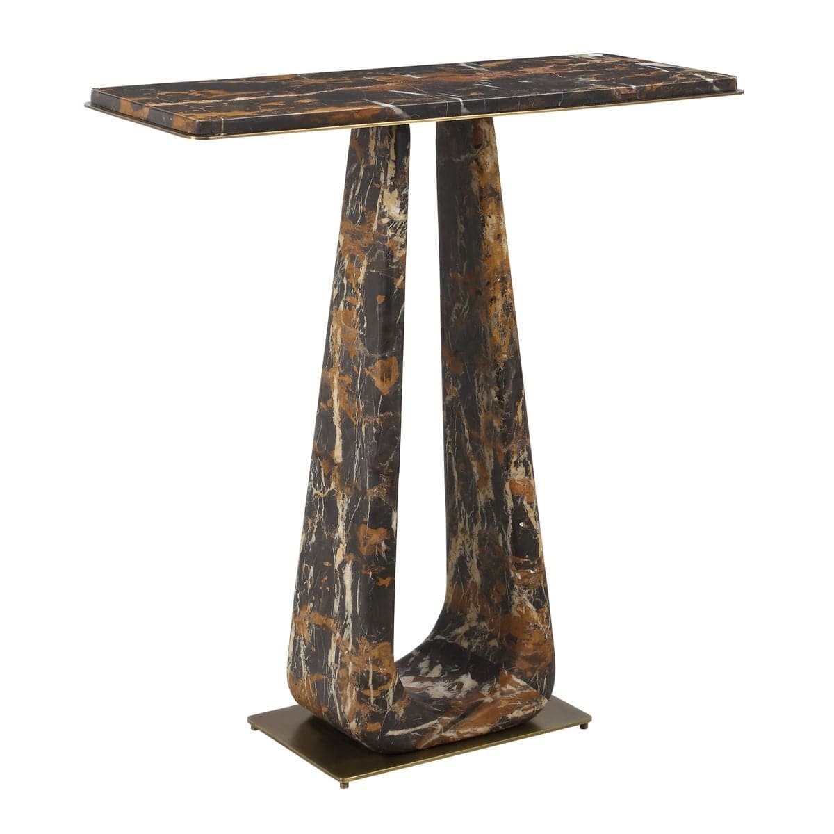 Uttermost Living About Turn Console Table in Michelangelo Marble House of Isabella UK