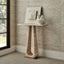 Uttermost Living About Turn Console Table in Travertine House of Isabella UK
