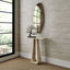 Uttermost Living About Turn Console Table in Travertine House of Isabella UK