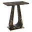 Uttermost Living About Turn Side Table in Michelangelo Marble House of Isabella UK