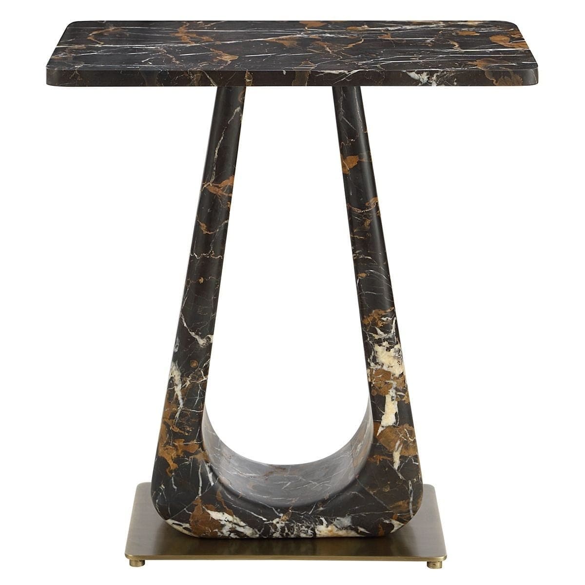 Uttermost Living About Turn Side Table in Michelangelo Marble House of Isabella UK
