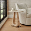 Uttermost Living About Turn Side Table in Travertine House of Isabella UK