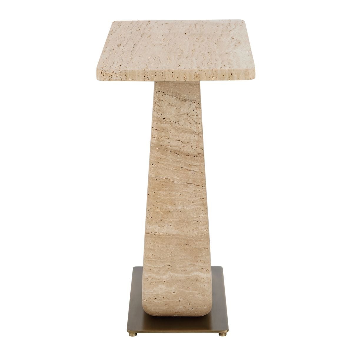 Uttermost Living About Turn Side Table in Travertine House of Isabella UK