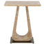 Uttermost Living About Turn Side Table in Travertine House of Isabella UK