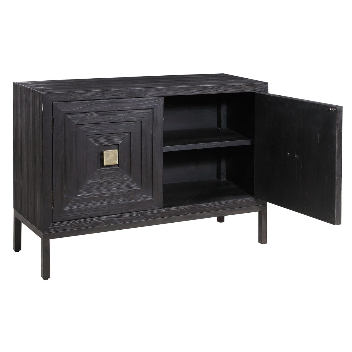 Uttermost Living Aiken Dark Walnut 2 Door Cabinet House of Isabella UK