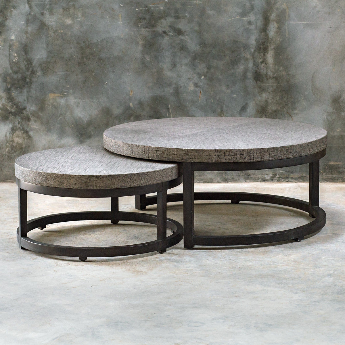 Uttermost Living Aiyara Gray Nesting Tables, S/2 House of Isabella UK