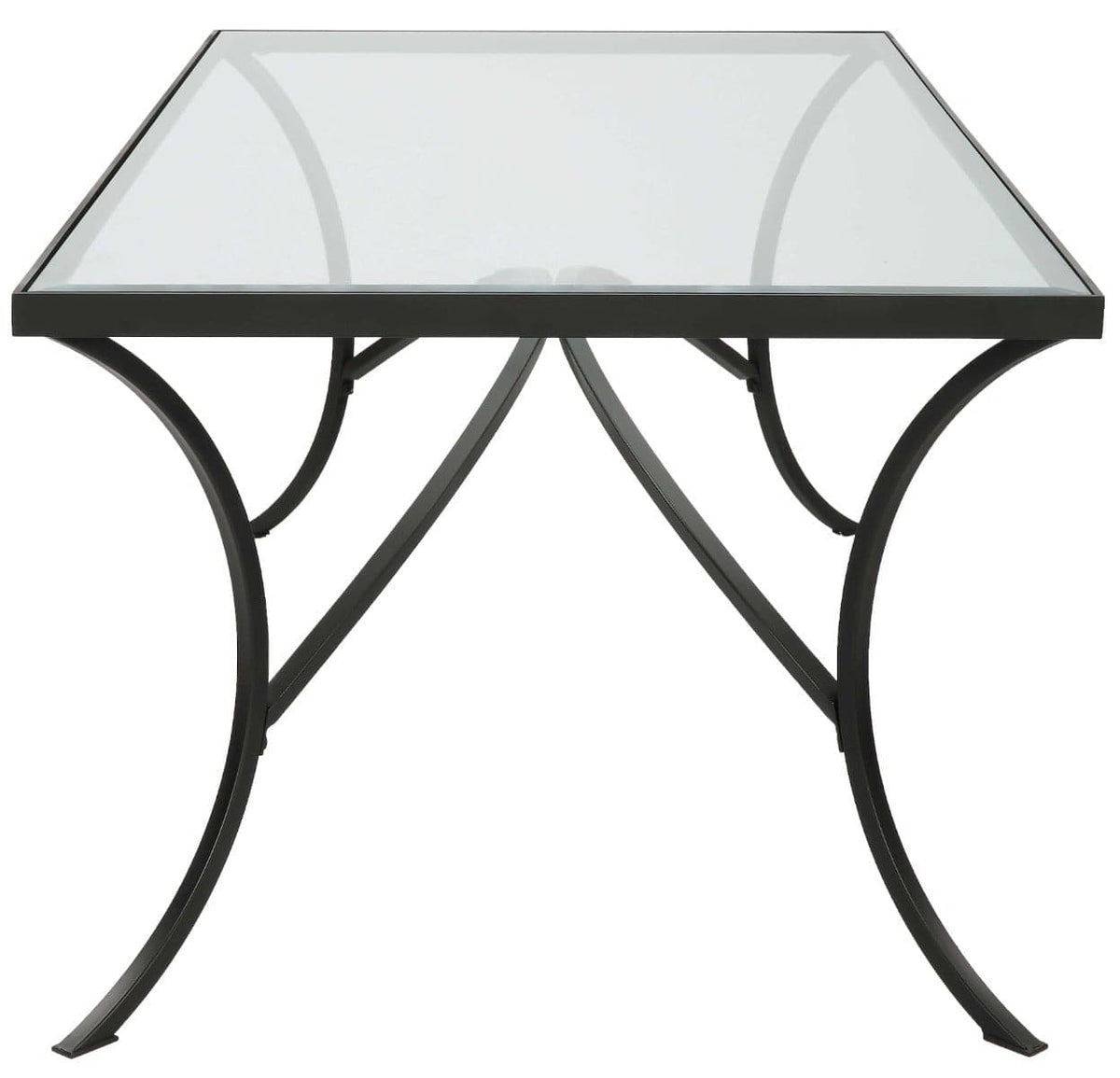 Uttermost Living Alayna Black Metal & Glass Coffee Table House of Isabella UK