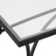 Uttermost Living Alayna Black Metal & Glass Coffee Table House of Isabella UK