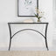 Uttermost Living Alayna Console Table in Black Metal House of Isabella UK