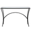 Uttermost Living Alayna Console Table in Black Metal House of Isabella UK