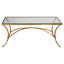 Uttermost Living Alayna Gold Coffee Table House of Isabella UK