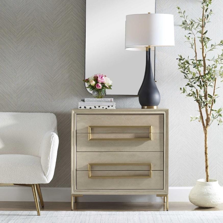 Uttermost Living Alessia Light Oak Accent Chest House of Isabella UK