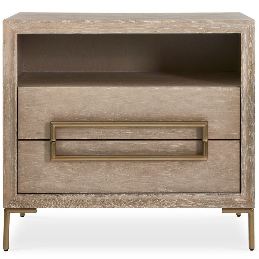 Uttermost Living Alessia Modern Side Table in Light Oak House of Isabella UK