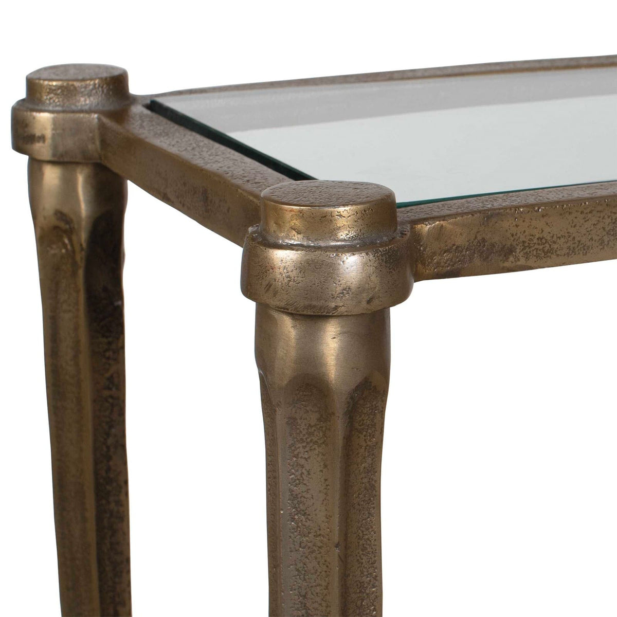 Uttermost Living Amara Console Table in Antique Brass House of Isabella UK