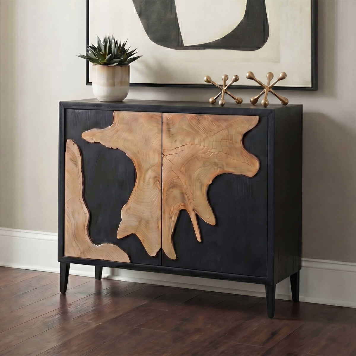 Uttermost Living Andrei Teak Root Storage Cabinet House of Isabella UK