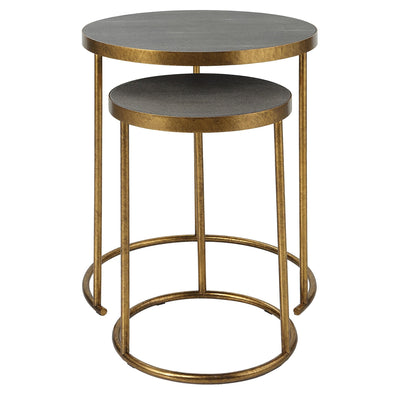 Uttermost Living Aragon Brass Nesting Tables, S/2 House of Isabella UK