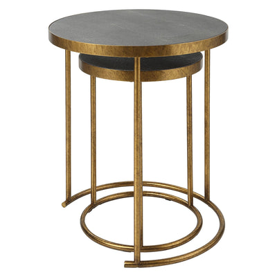 Uttermost Living Aragon Brass Nesting Tables, S/2 House of Isabella UK