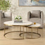 Uttermost Living Aragon Nesting Coffee Tables in White - Set of 2 House of Isabella UK