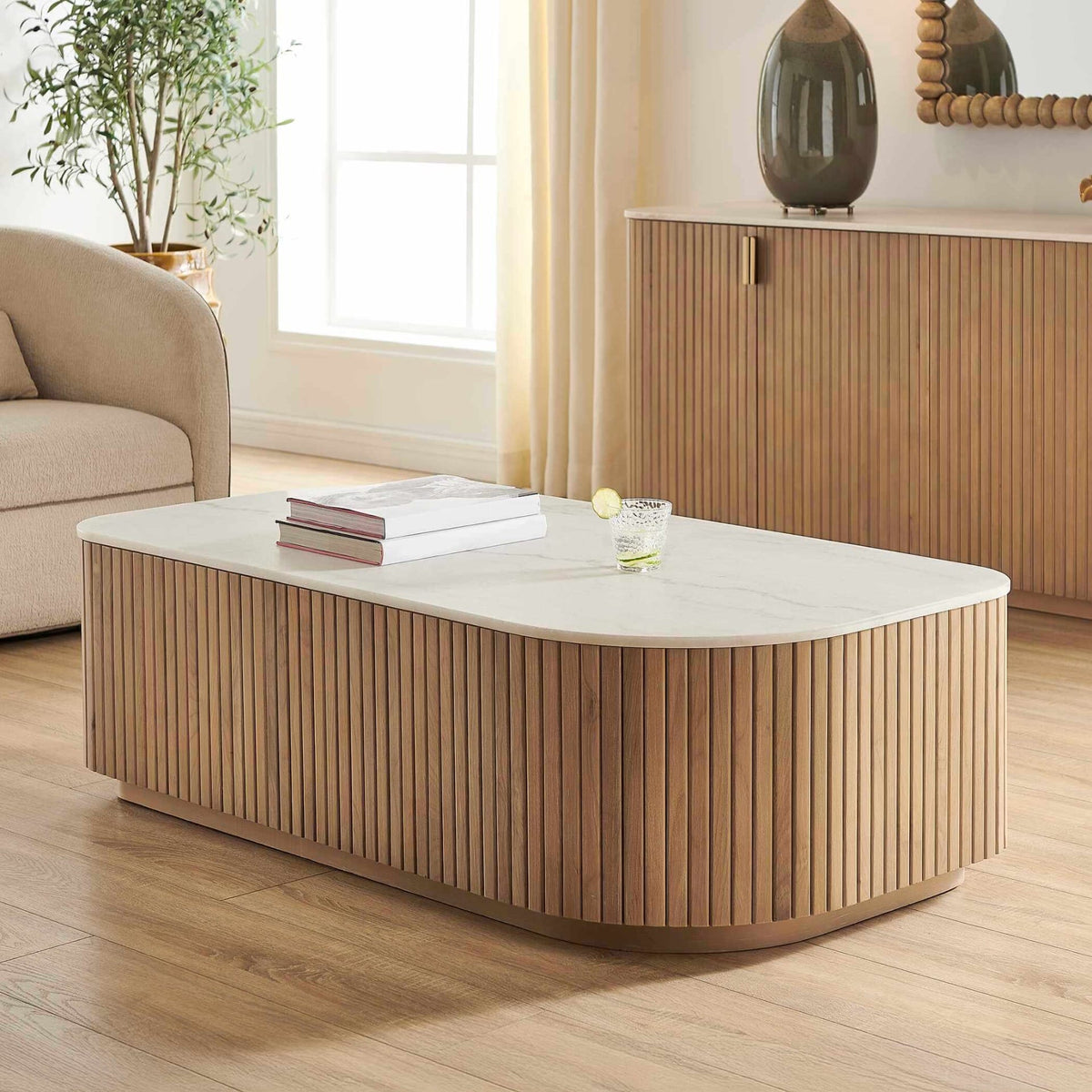 Uttermost Living Arik Marble Top Coffee Table House of Isabella UK