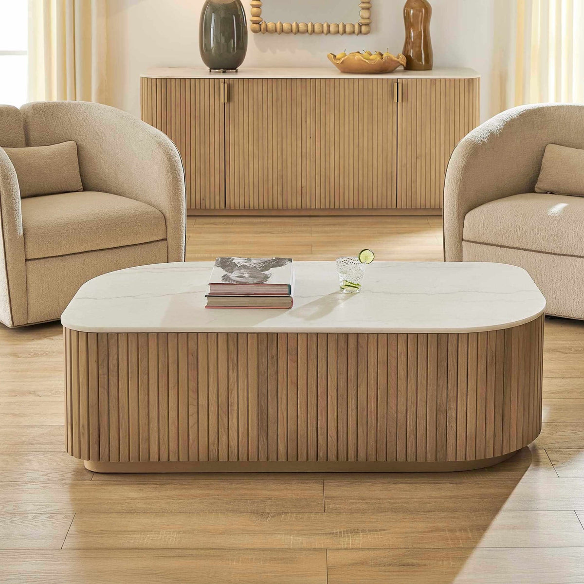 Uttermost Living Arik Marble Top Coffee Table House of Isabella UK