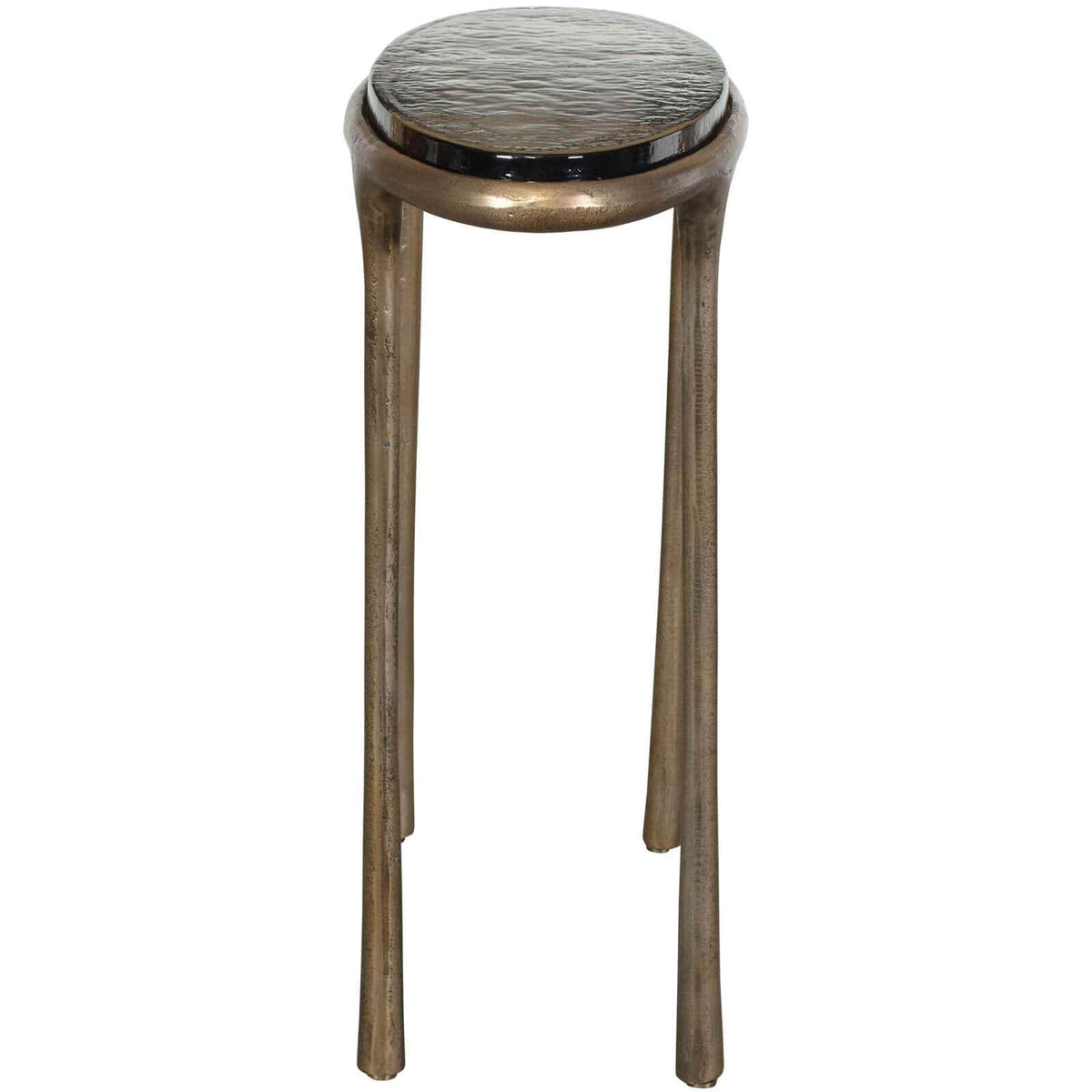 Uttermost Living Ata Oval Side Table in Brass House of Isabella UK