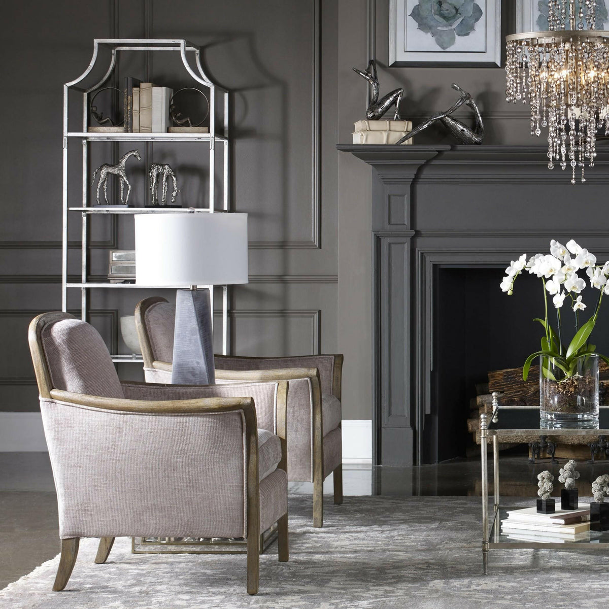 Aurelie Silver Etagere.