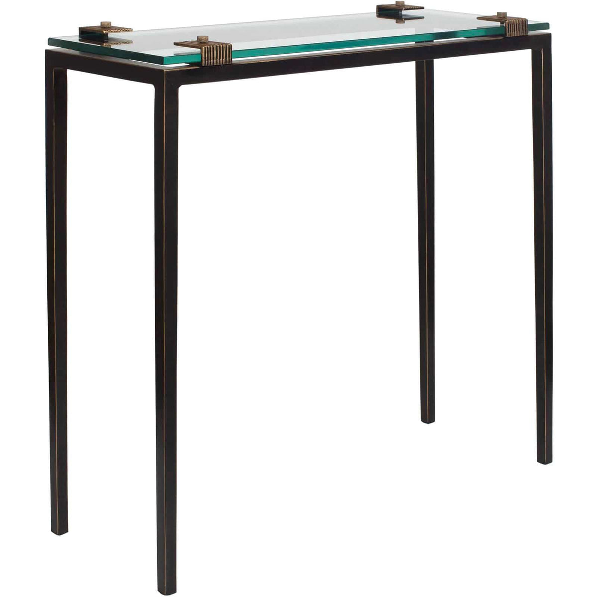 Uttermost Living Averona Glass Top Side Table House of Isabella UK