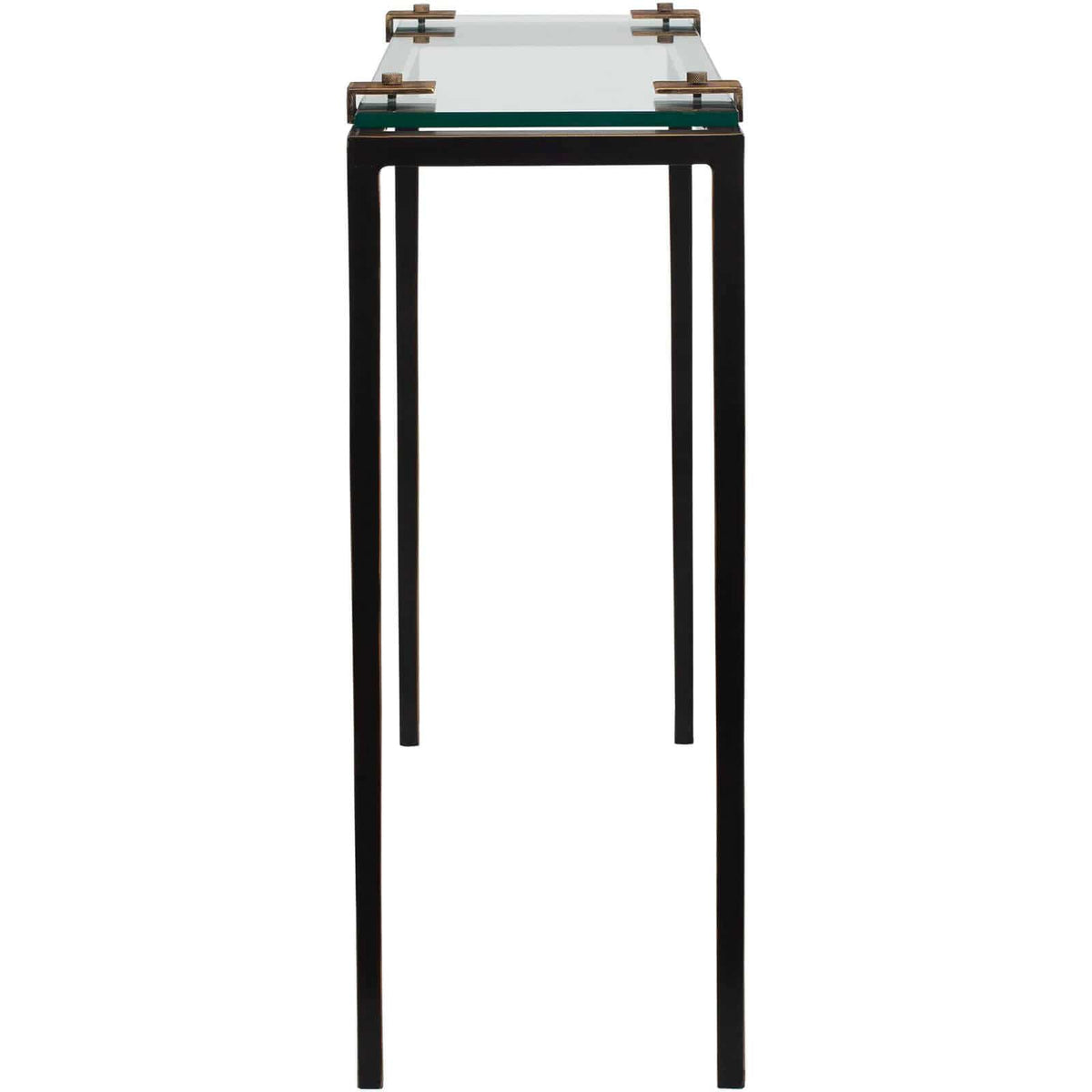 Uttermost Living Averona Glass Top Side Table House of Isabella UK