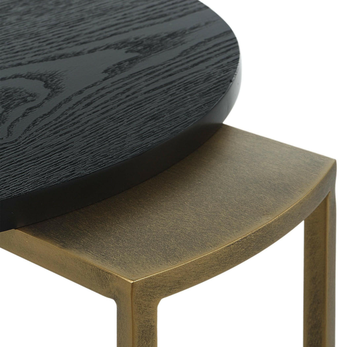 Aztec Wood Nesting Tables, Set/2.