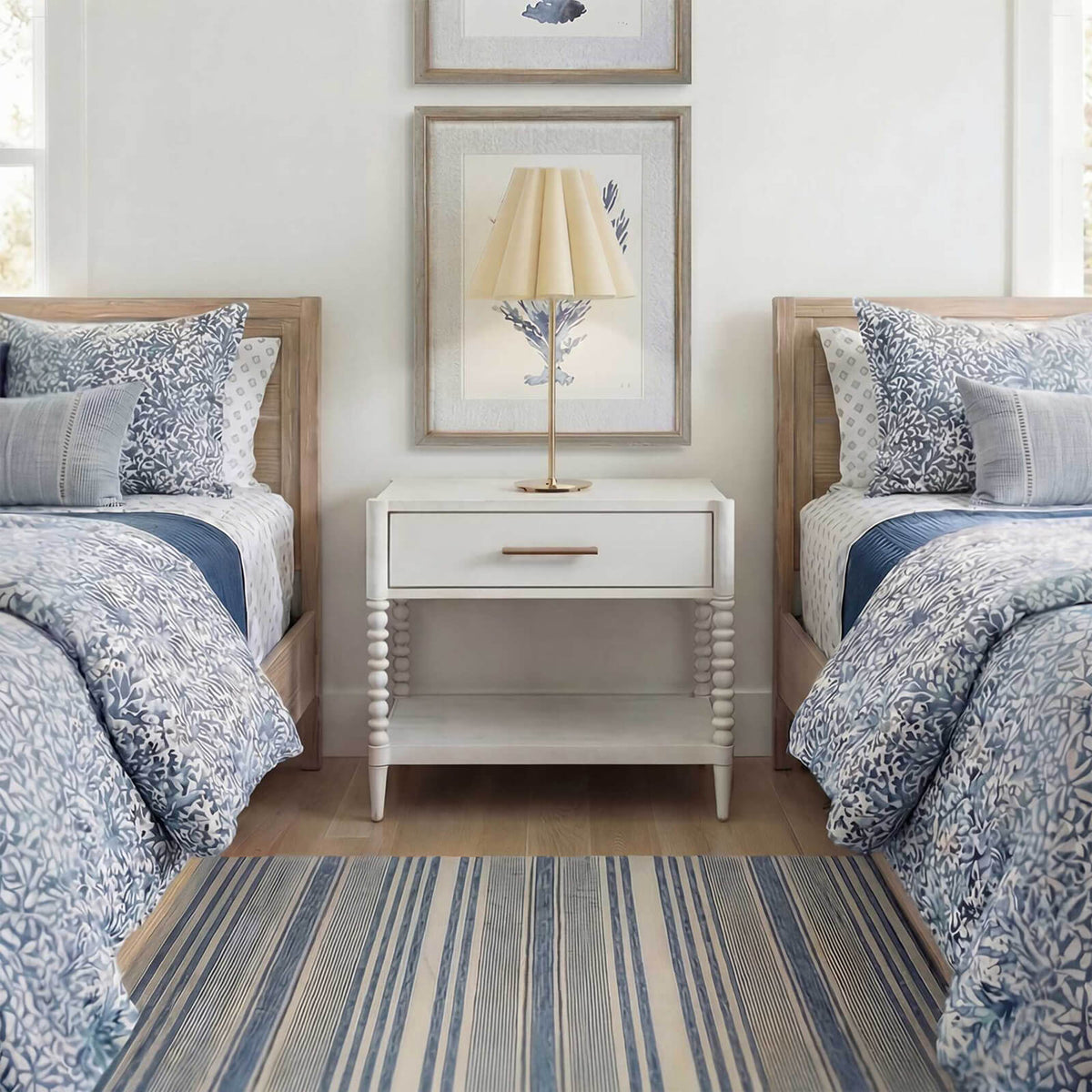 Uttermost Living Bales Off-White Side Table House of Isabella UK