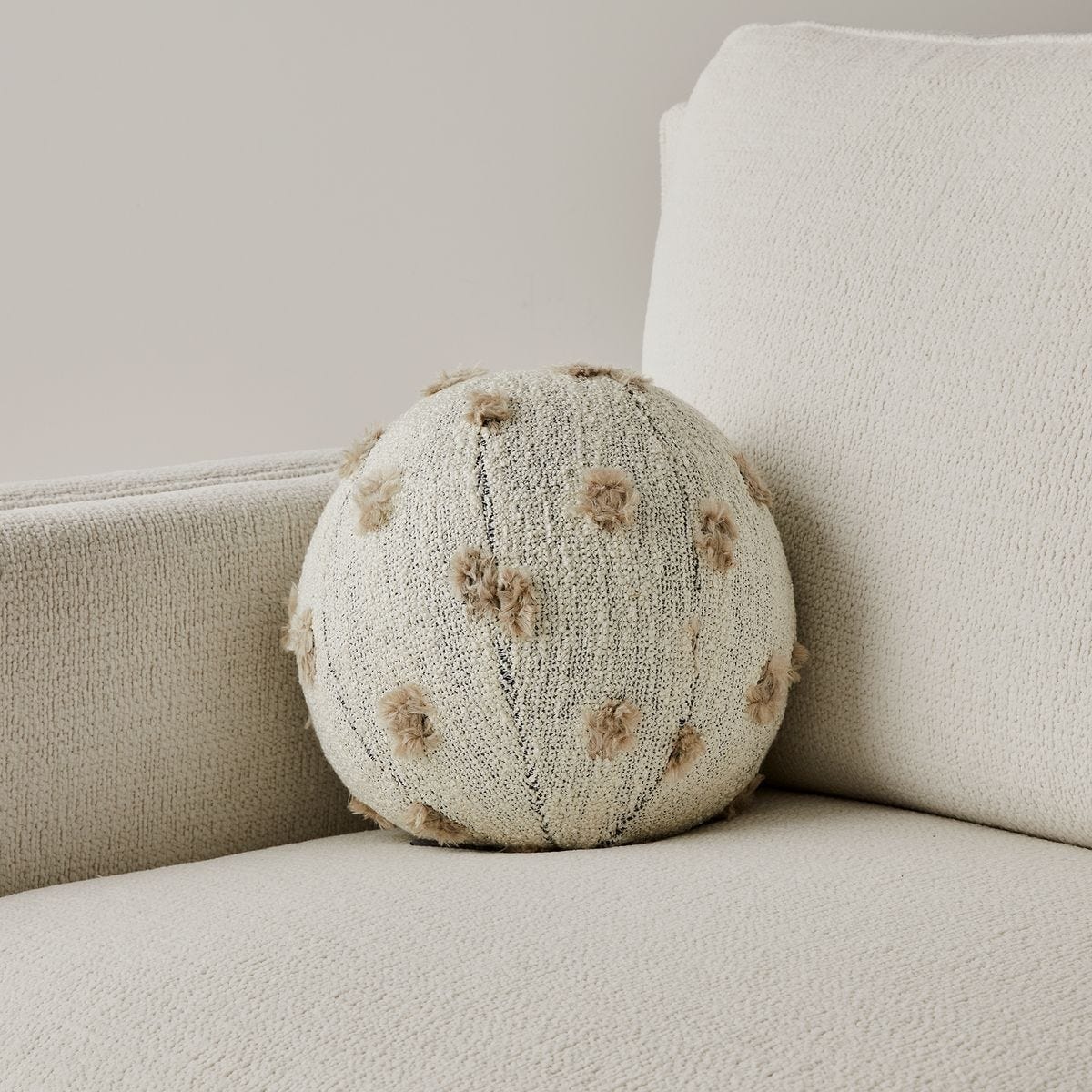 Uttermost Living Ball Bearing Cushion - Fluff Mineral House of Isabella UK