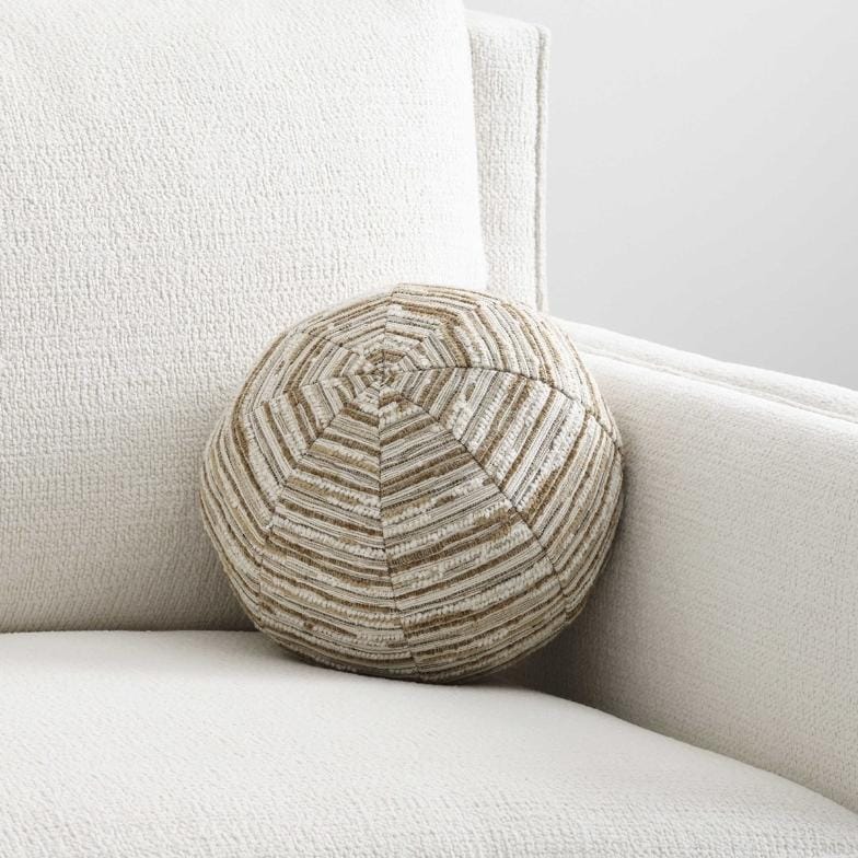 Uttermost Living Ball Bearing Pillow - Rag Rug Wheat House of Isabella UK