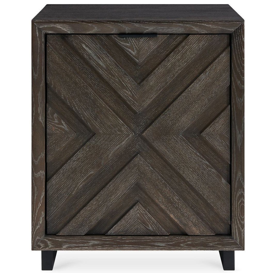 Uttermost Living Barrett Cabinet in Dark Charcoal Oak House of Isabella UK