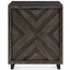 Uttermost Living Barrett Cabinet in Dark Charcoal Oak House of Isabella UK