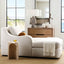 Uttermost Living Basilica Accent Table in Beige Travertine House of Isabella UK