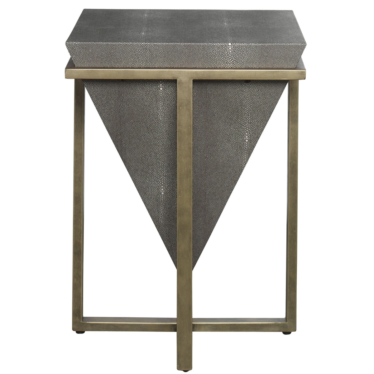 Uttermost Living Bertrand Shagreen Accent Table House of Isabella UK