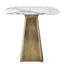 Black Label Equilateral Side Table Marble/brass.